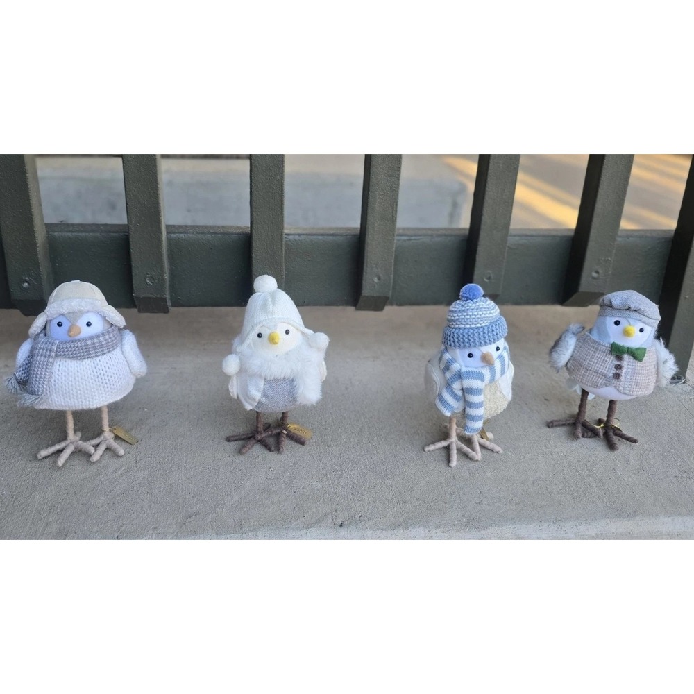 Lot of 4 Target Wondershop Winter Birds  2021/ 2022 Tricot,Flurry,Weft, Dewey,